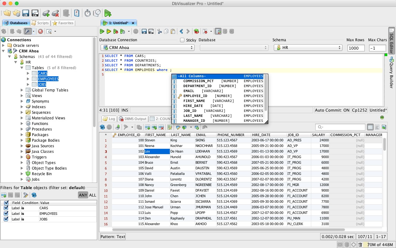 free sql database for mac load spreadsheet