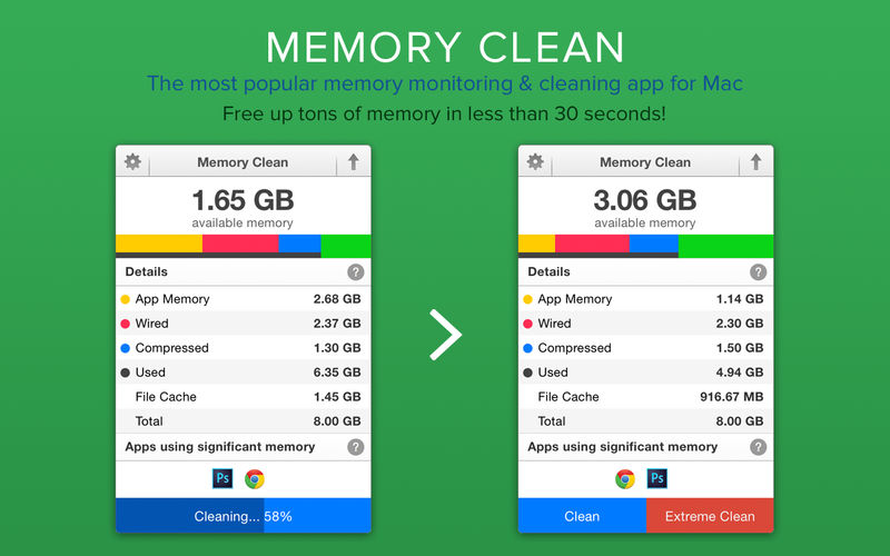 how to clear memory on mac air