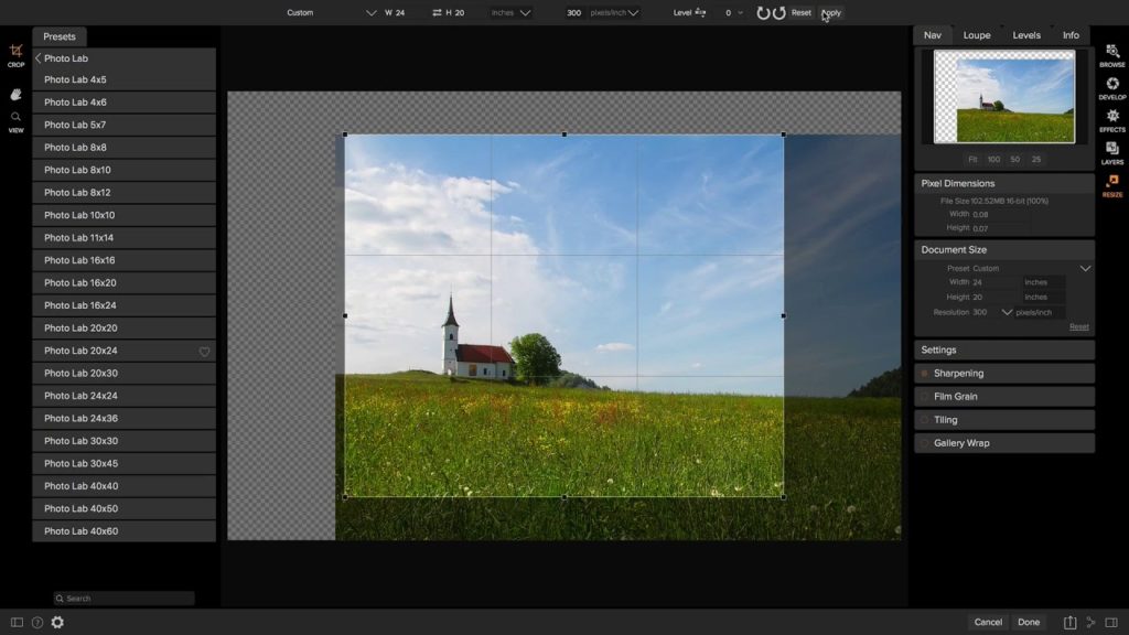 photoshop go to on1 resize photoshop go to on1 resize
